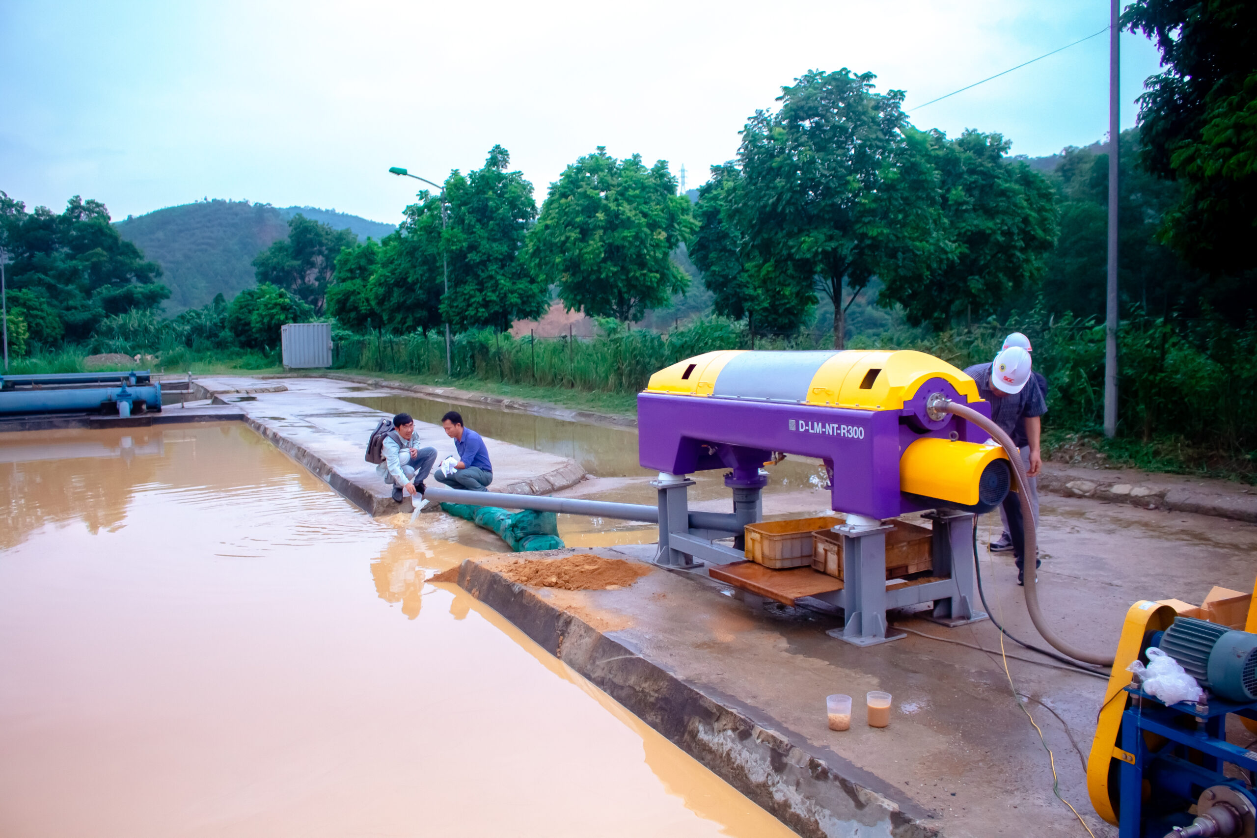 Hình ảnh máy ép bùn của ARK Việt Nam tại 1 dự án